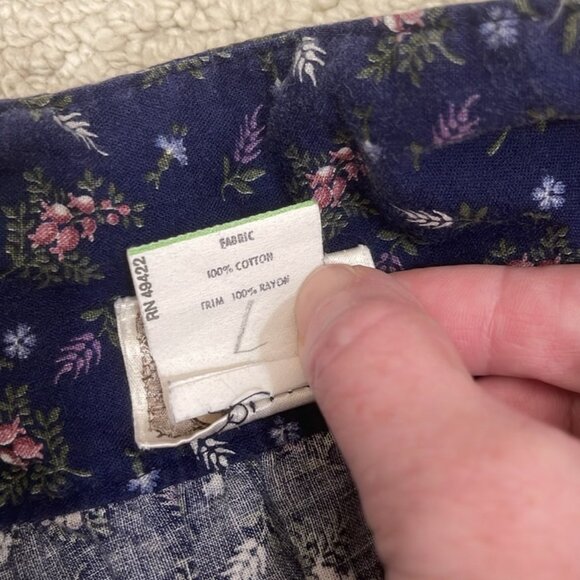 Gunne Sax Vintage 1970s Prairie Ruffle Bottom Wrap Skirt Size 13 - Picture 10 of 13